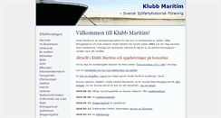 Desktop Screenshot of klubbmaritim.com