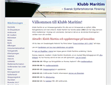 Tablet Screenshot of klubbmaritim.com